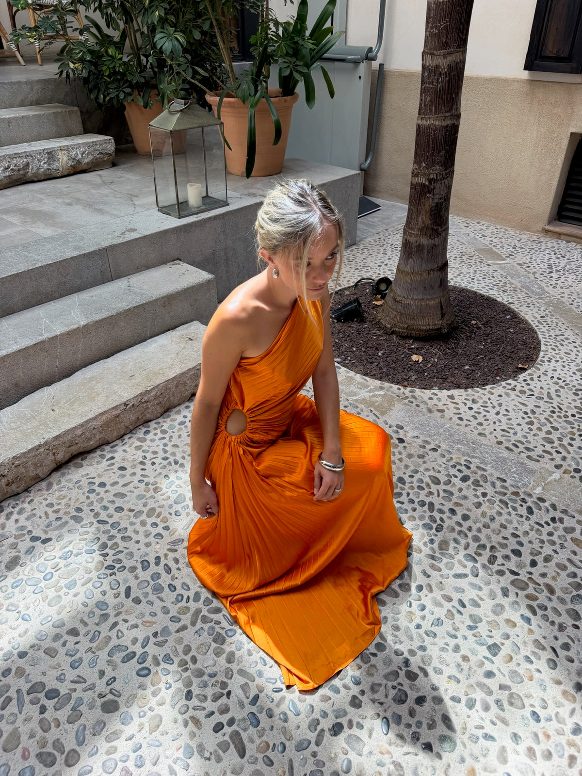 MIRANDA TESS Vestido Naranja
