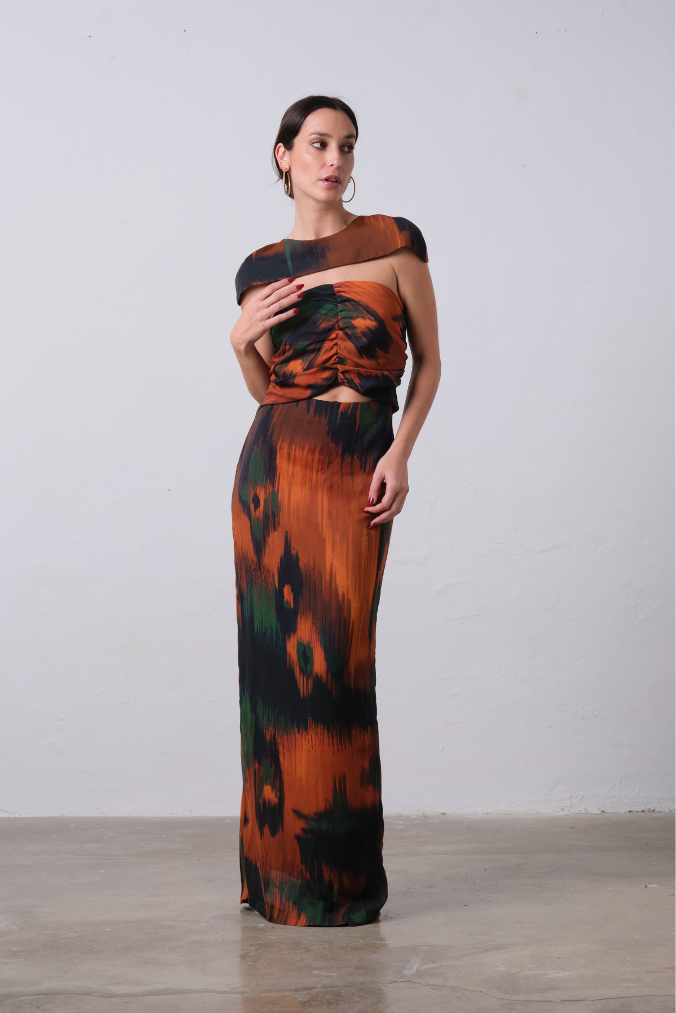 CARDIÉ Vestido Maxi Terrakota