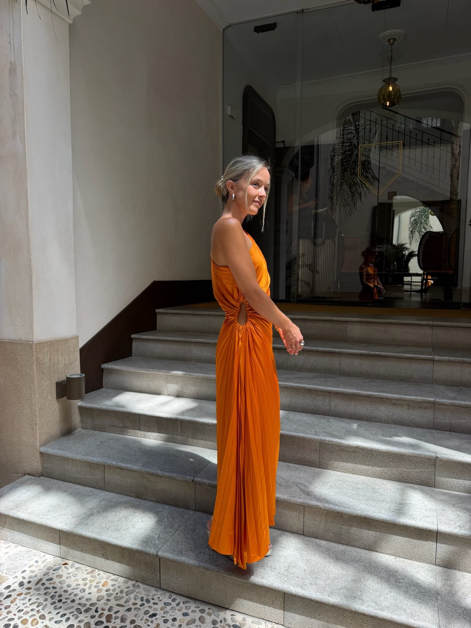 MIRANDA TESS Vestido Naranja