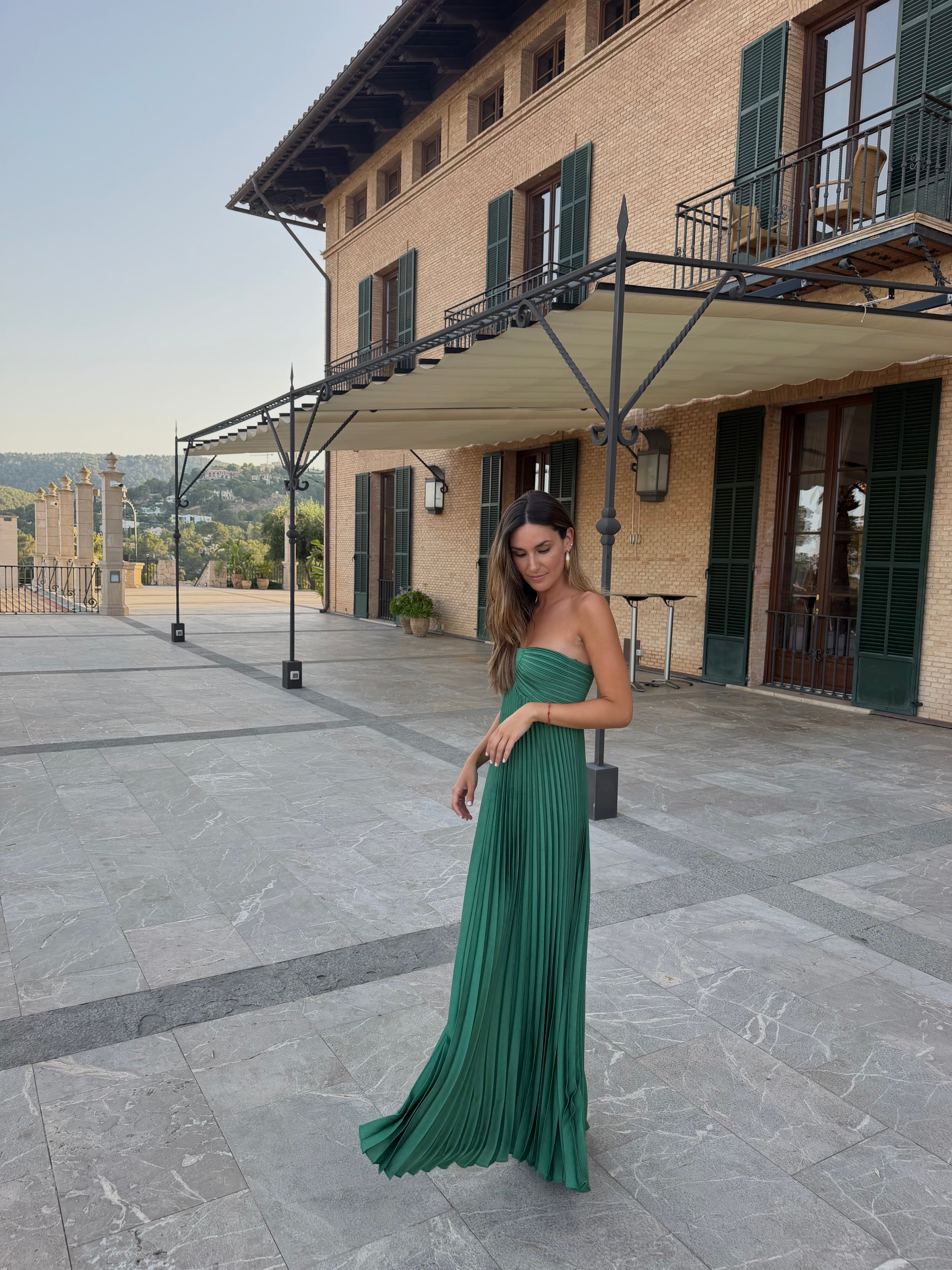 BA&SH Vestido Maxi Olive