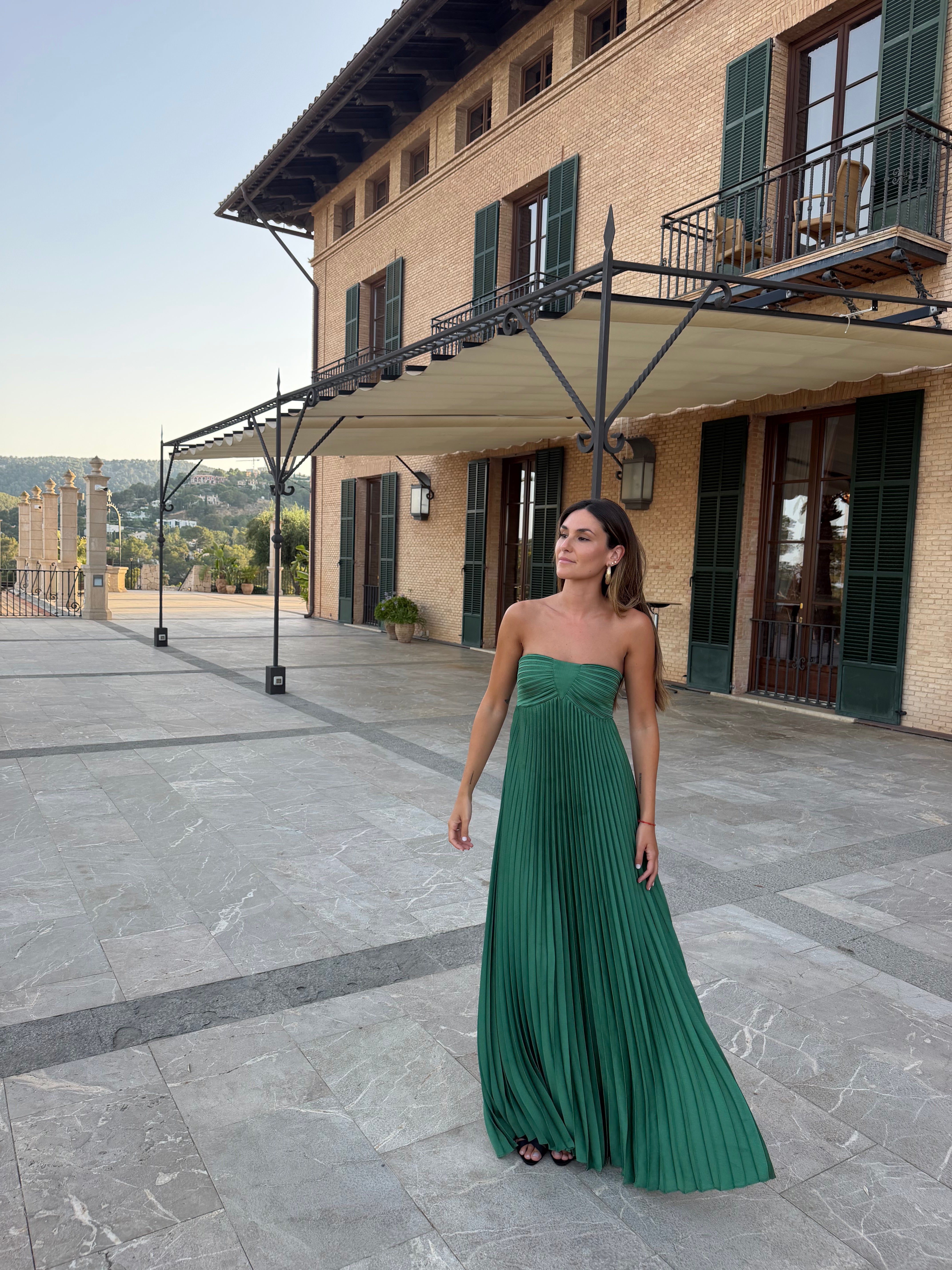 BA&SH Vestido Maxi Olive