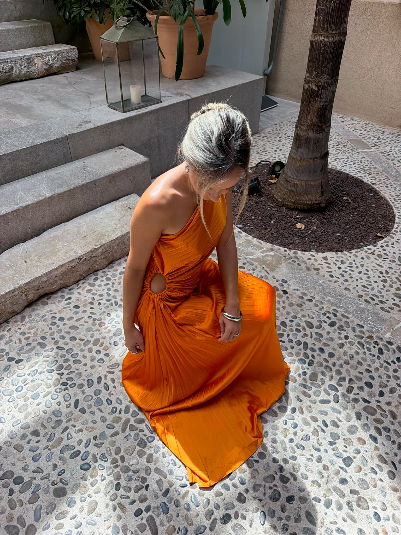 MIRANDA TESS Vestido Naranja